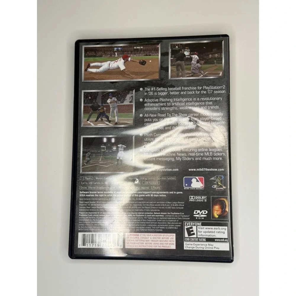 PS2 MLB 07 The Show Baseball Complete Playstation 2